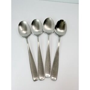 4 Place Oval Soup Spoons WMF LINE Stainless Germany Triangle Mark 7 1/4"